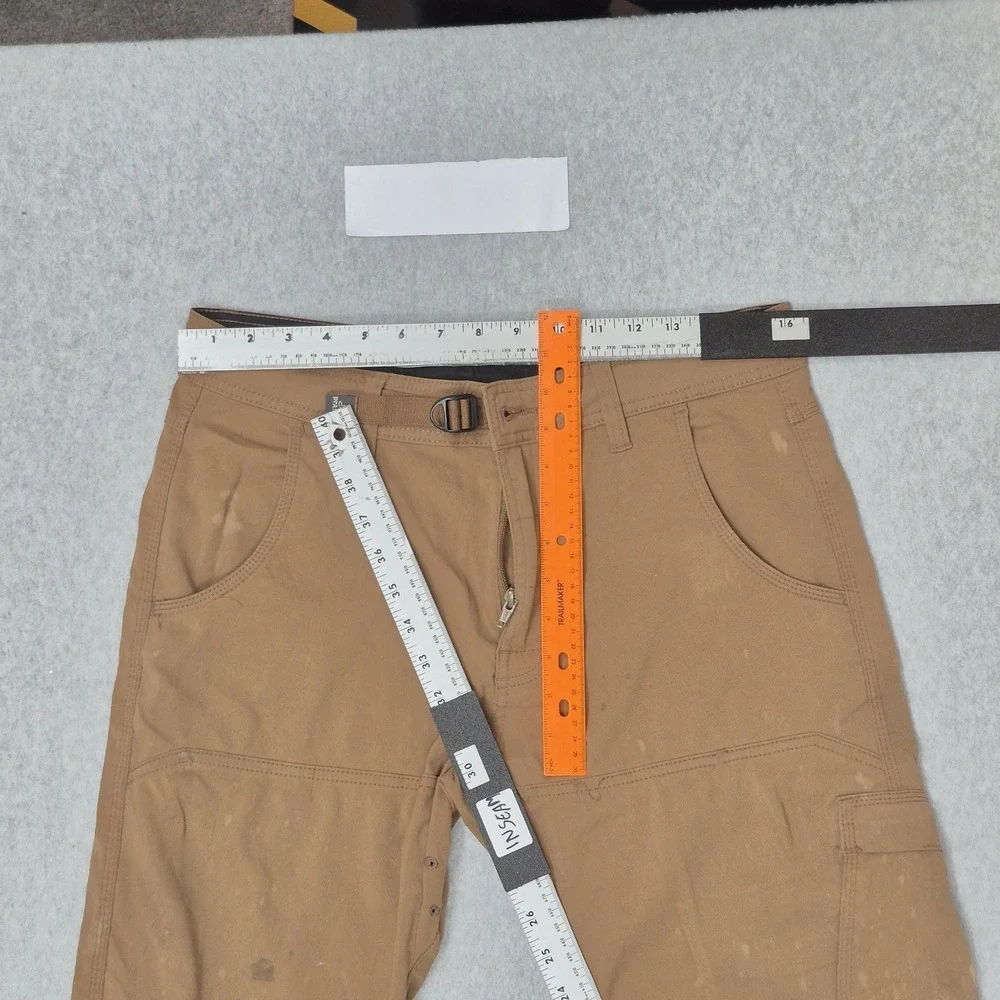 Prana Men Pants 32WX32L Brown Cargo Work Straight READ